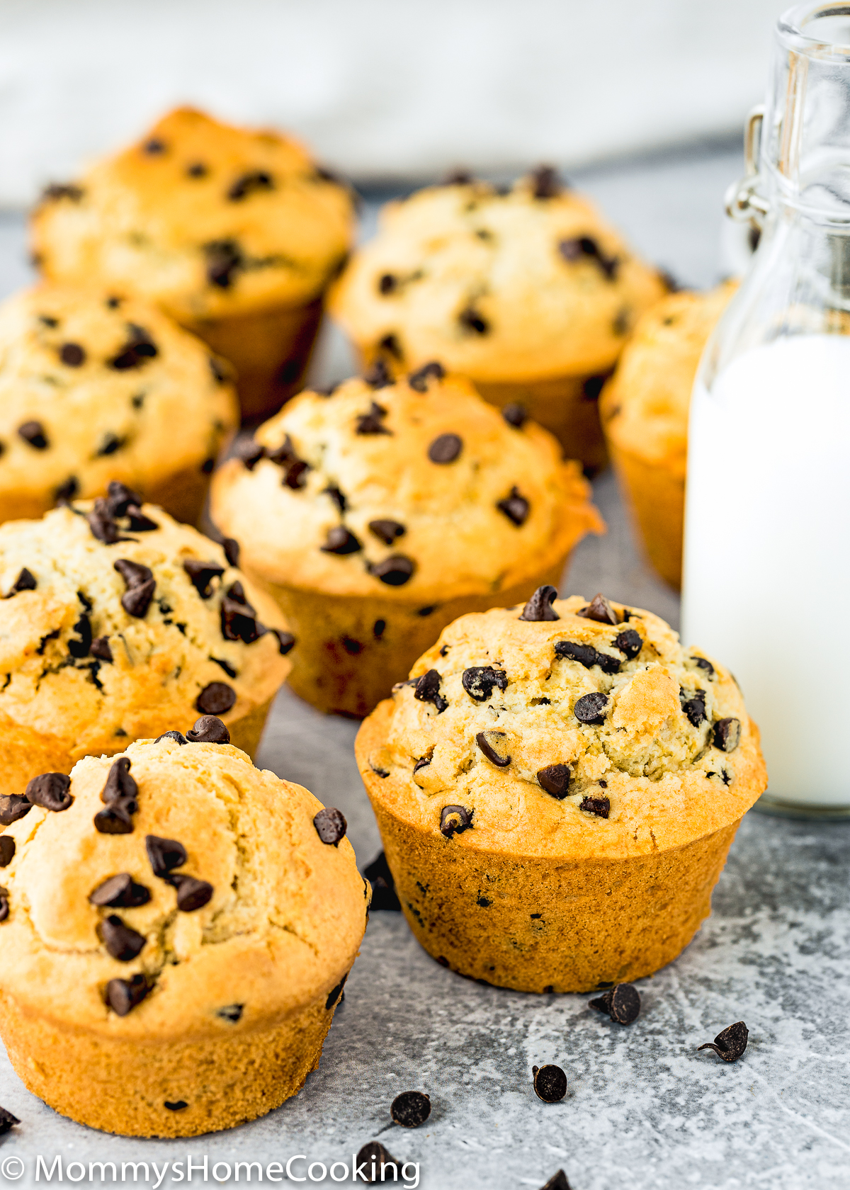 Muffins Con Chispas de Chocolate Sin Huevo - Recetas Faciles Sin Huevo